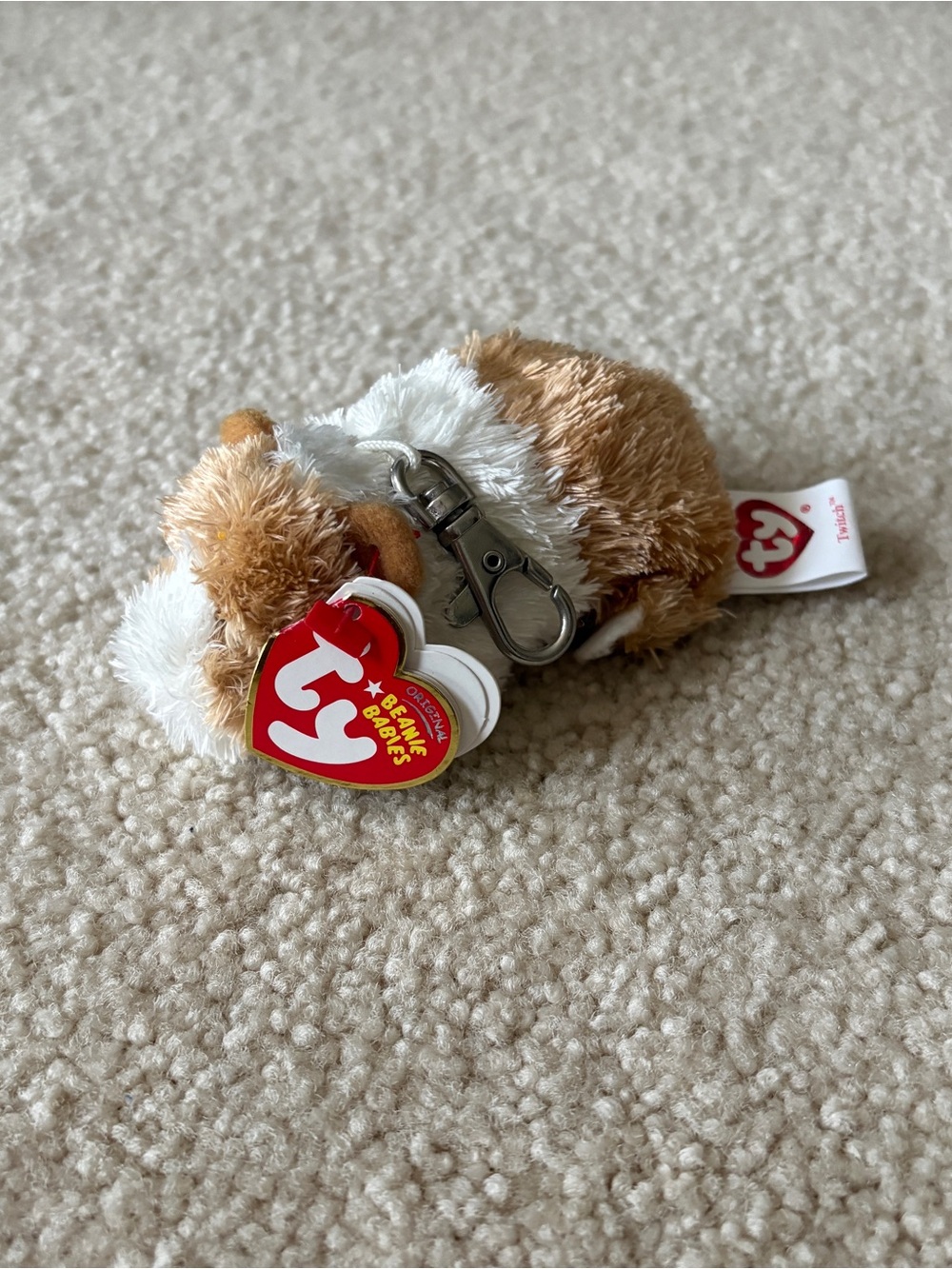 Ty Beanie Baby Twitch Keychain